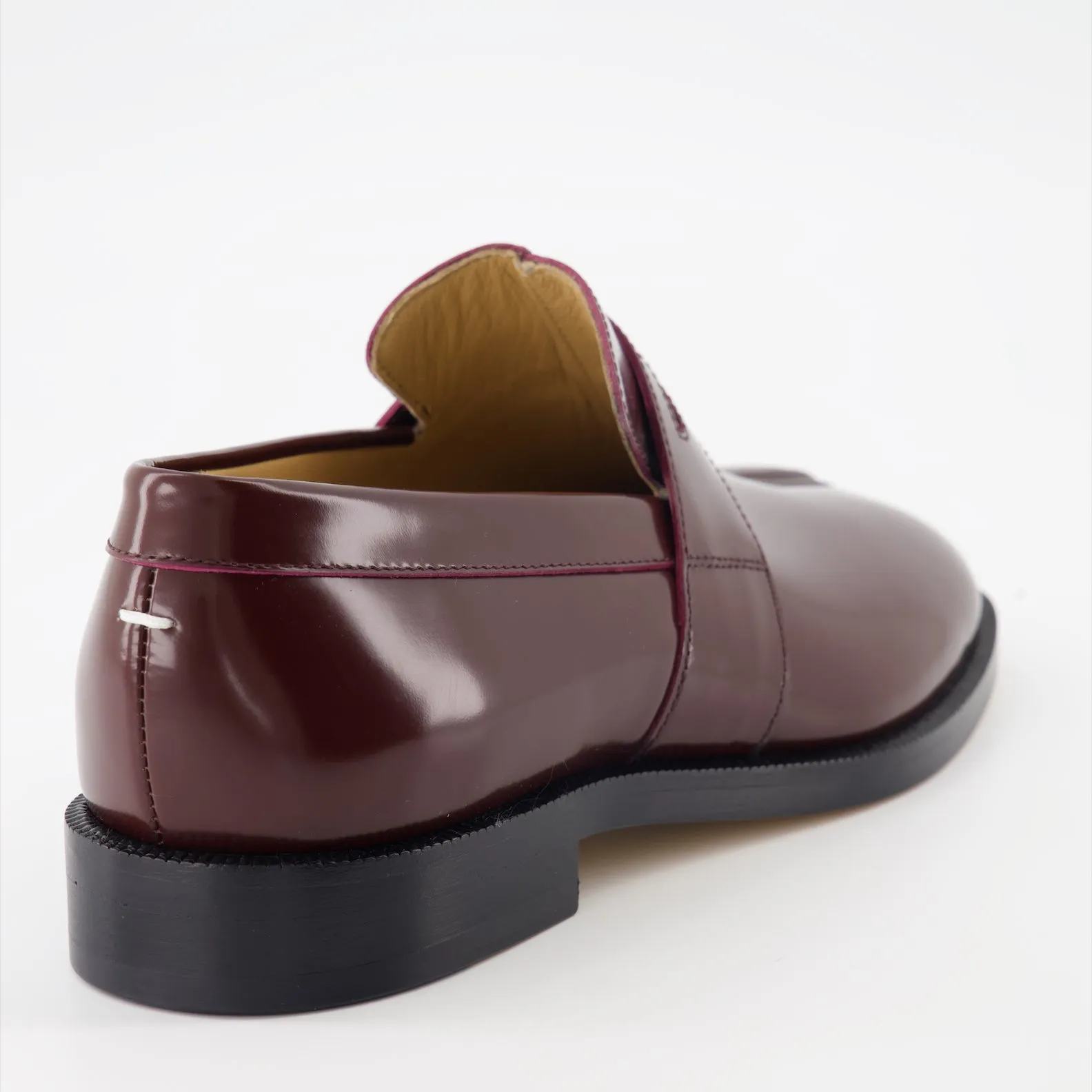 Tabi Leather Patent Moccasins