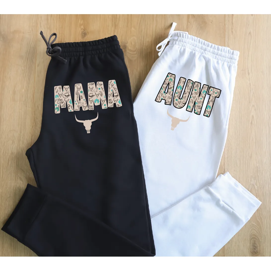 Tan Western Aunt/mom/CUSTOM Joggers