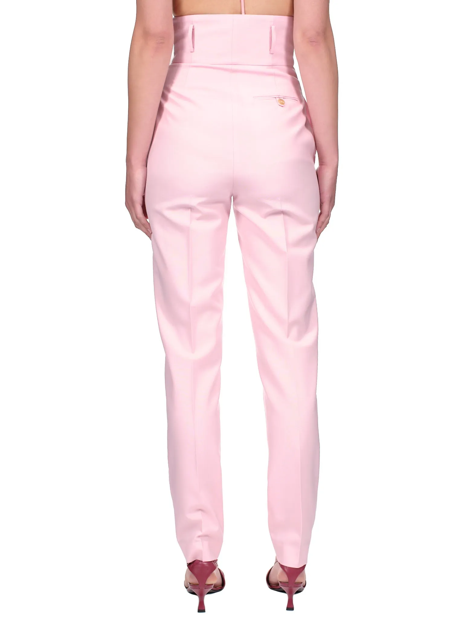 Tapered Leg Trousers (TRS006C-PINK)