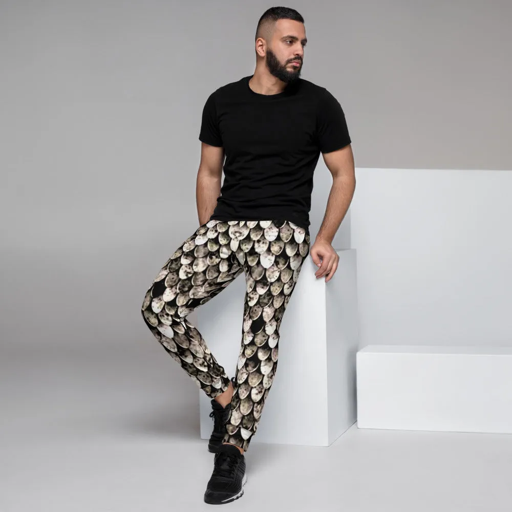 Tarnished Scale Mail Print Men's Slim Fit Joggers