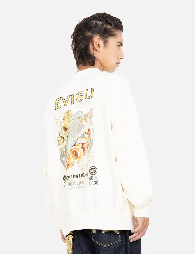 Tattoo Koi Duo Print Sweatshirt