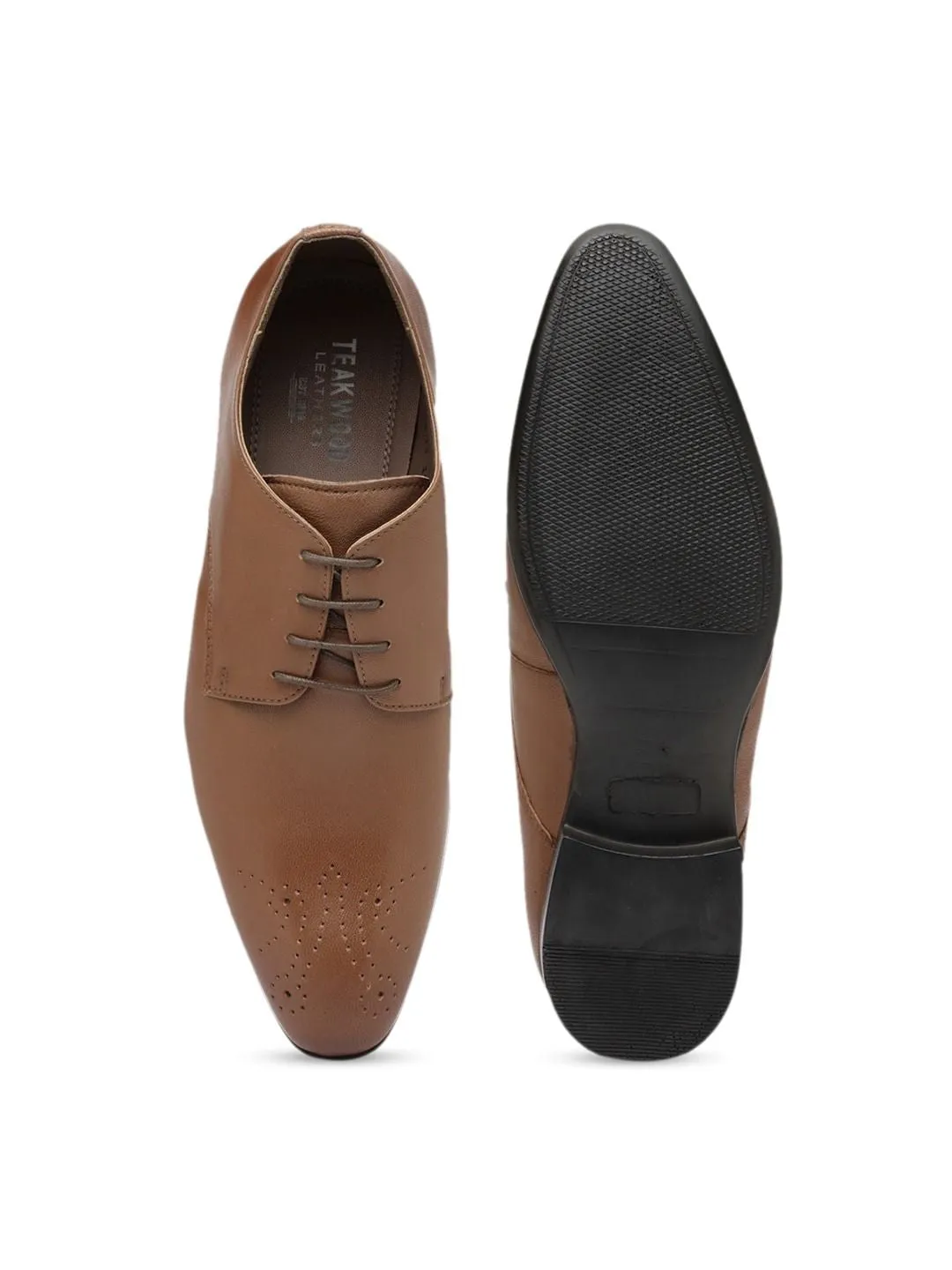 Teakwood Leather Tan Formal Shoes