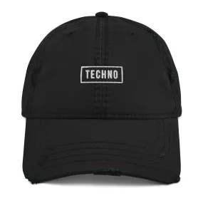 Techno Distressed Dad Hat