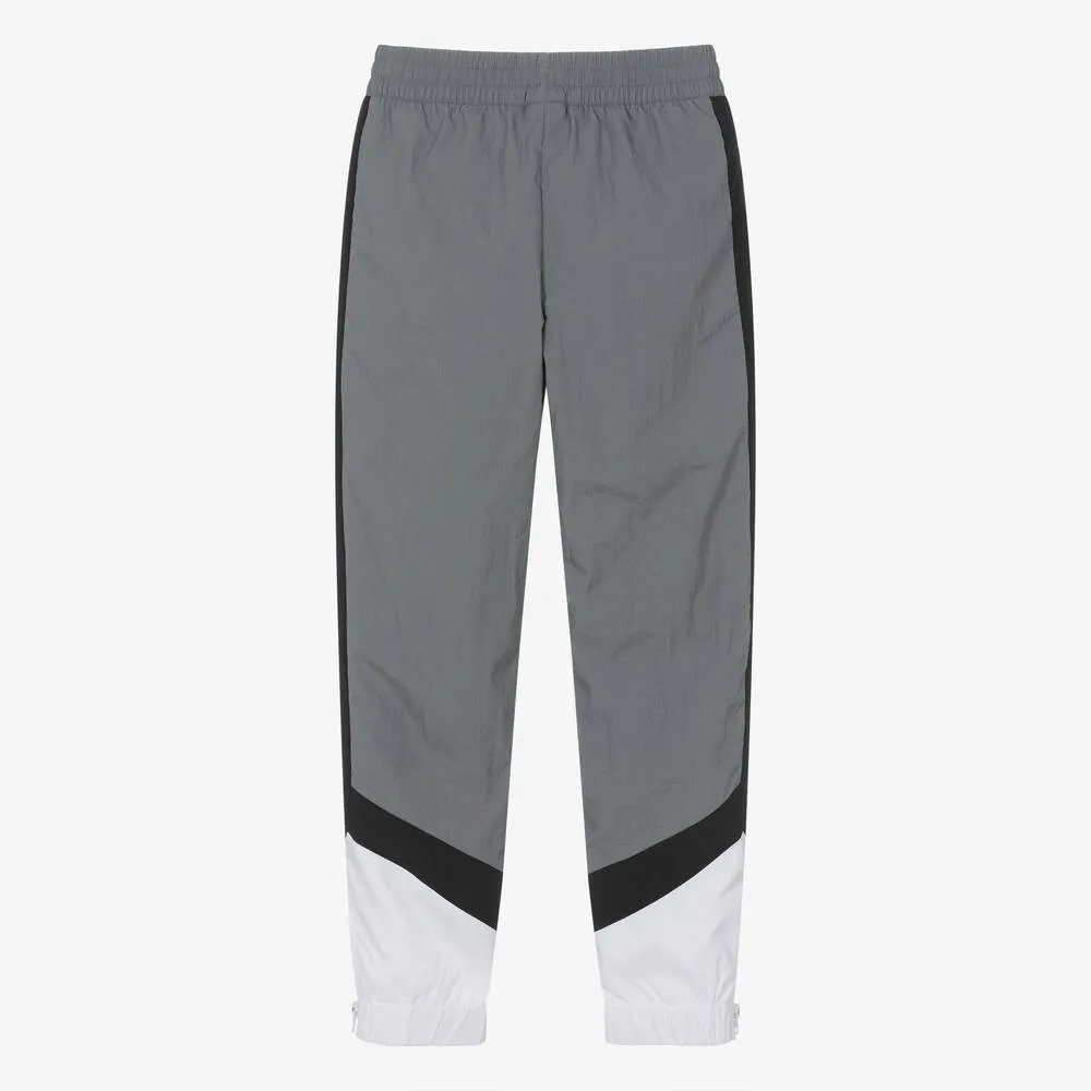 Teen Boys Grey Colourblock Joggers