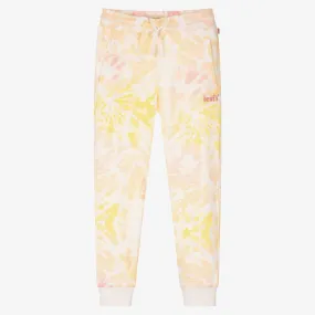 Teen Girls Pink Cotton Tie Dye Joggers