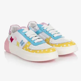 Teen White Leather Trainers