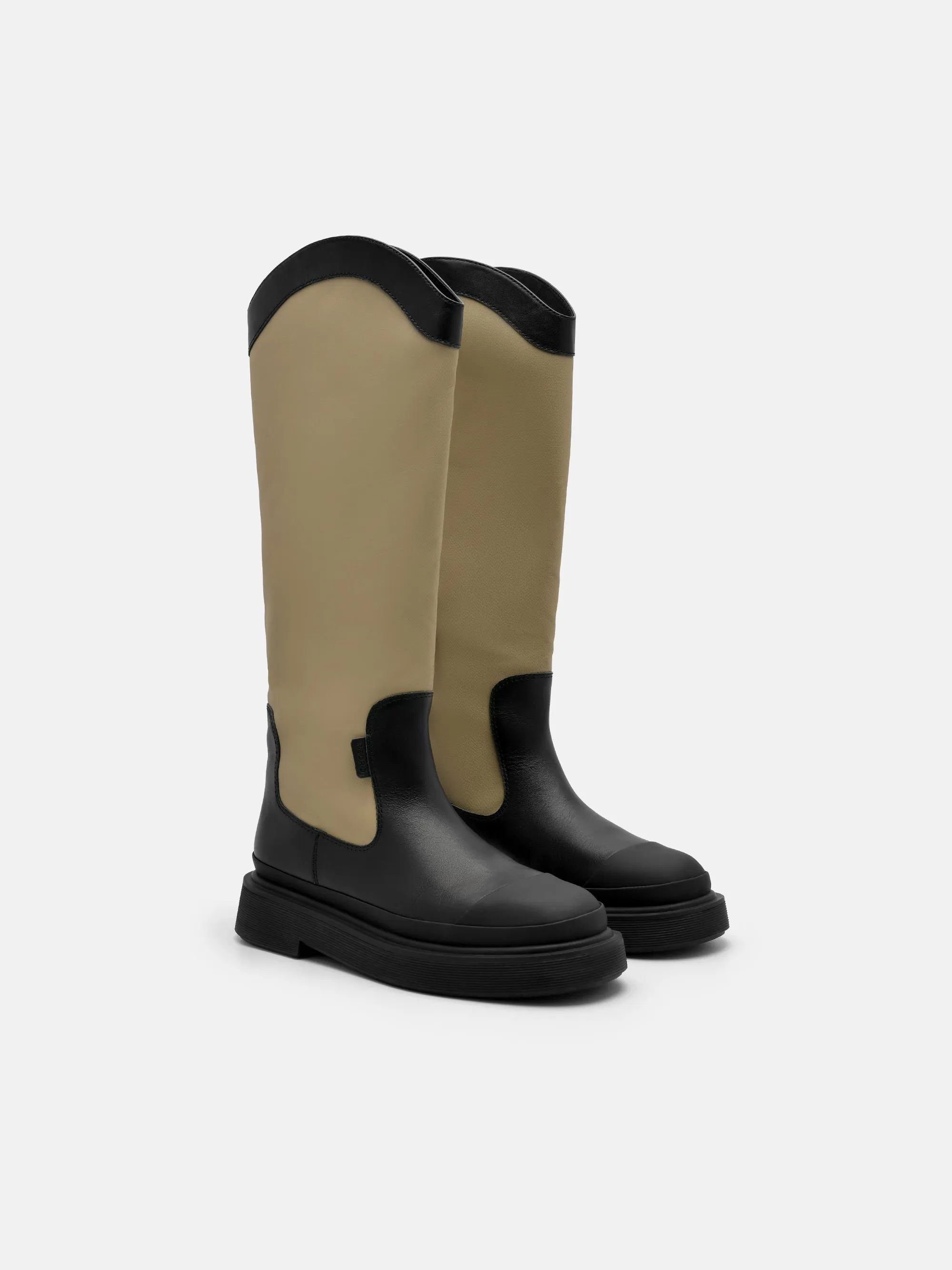 Terra Leather Knee Boots