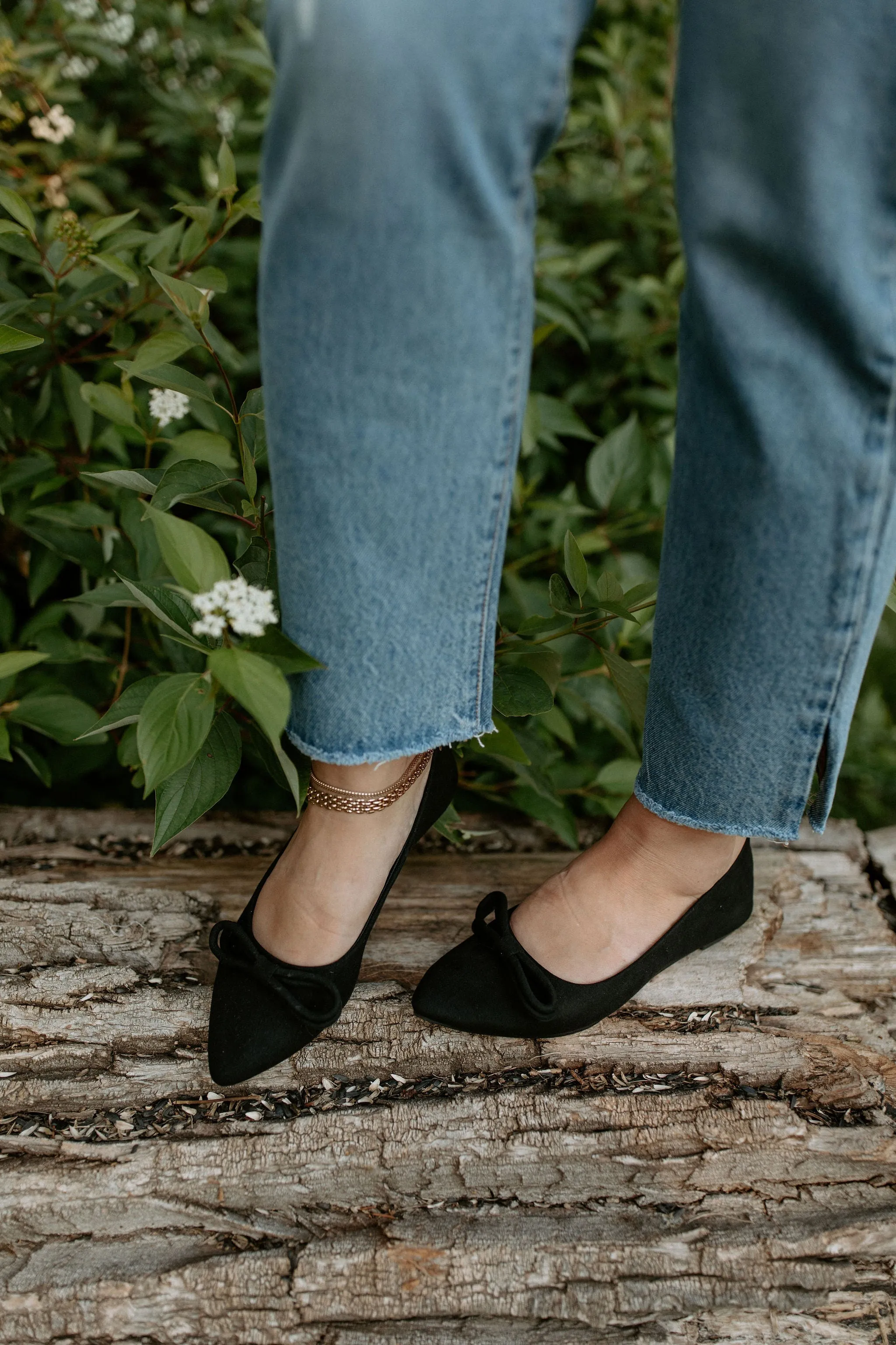 The Journal Bow Ballet Flat - Black