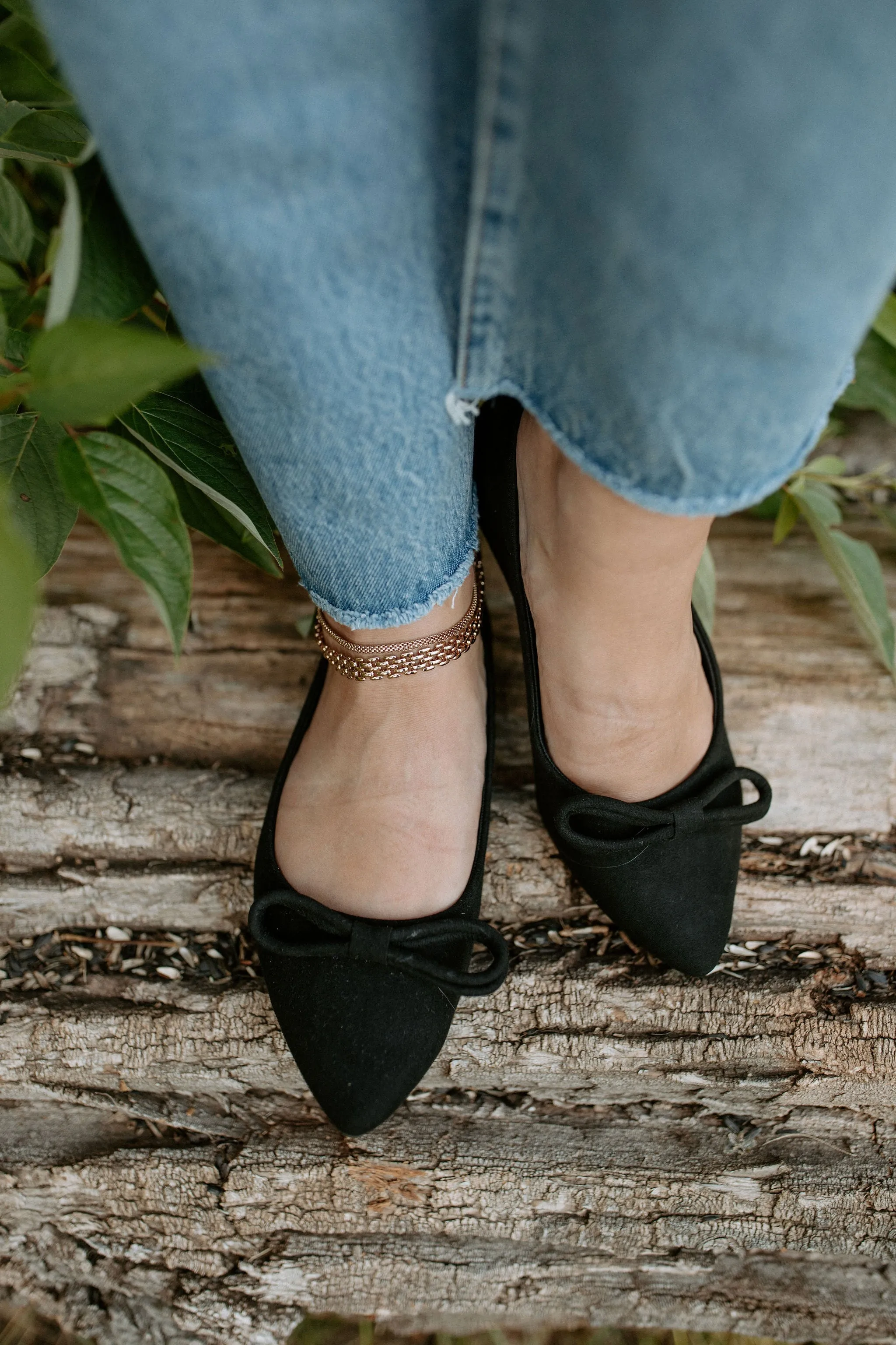 The Journal Bow Ballet Flat - Black