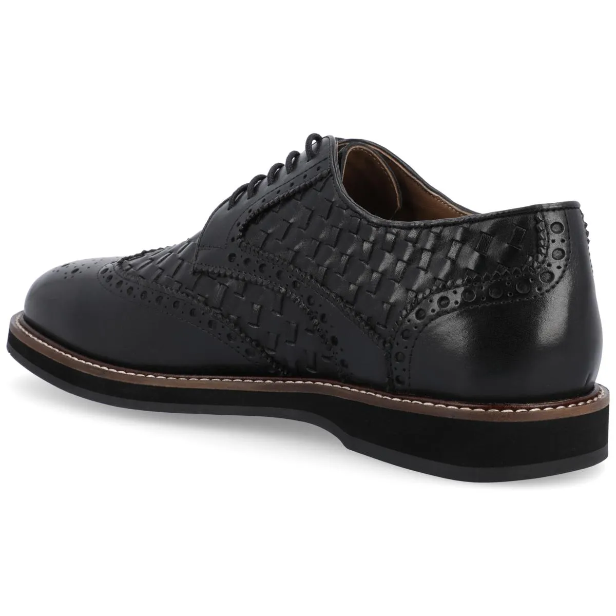      Thomas & Vine Men's Radcliff Woven Wingtip Derby     