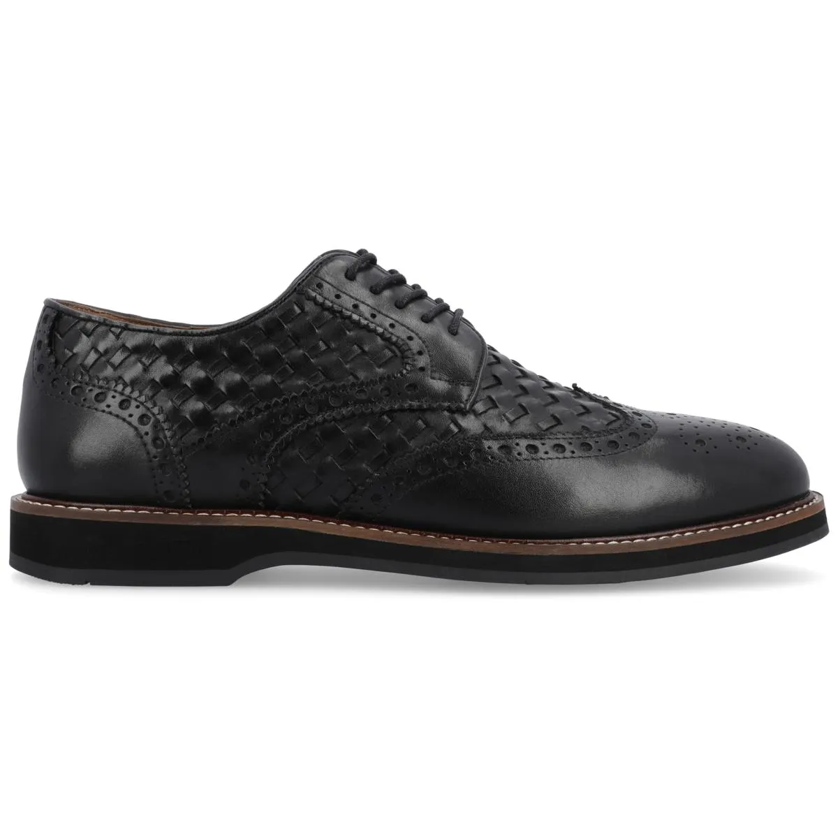      Thomas & Vine Men's Radcliff Woven Wingtip Derby     