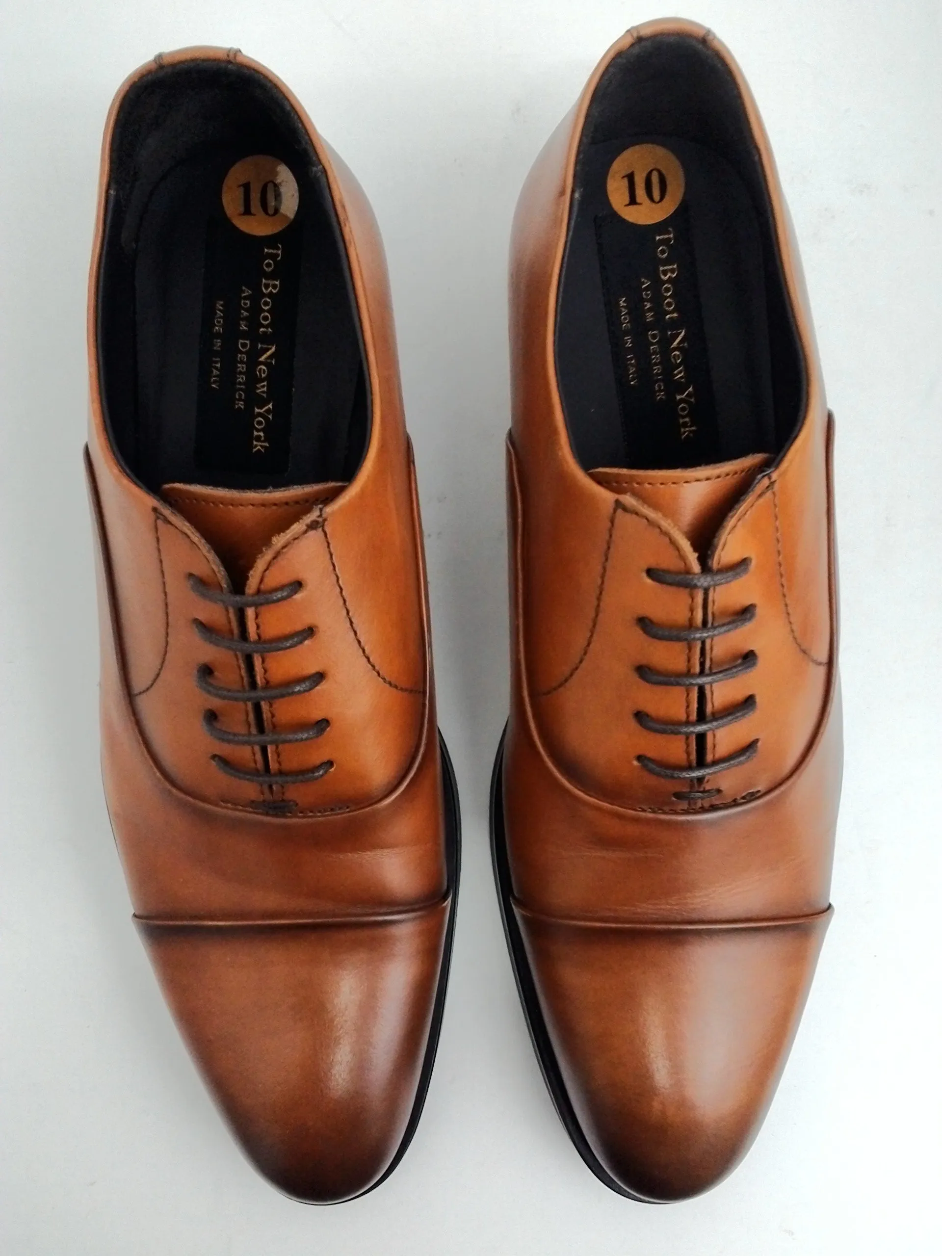 To Boot New York Adam Derrick Men's Hudson Vitello Cuoio Leather Oxfords Size 10 M -> To Boot New York Men's Hudson Vitello Cuoi