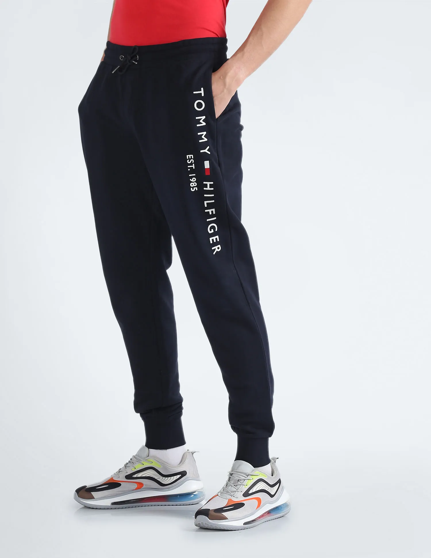 Tommy Hilfiger Embroidered Logo Transitional Cotton Joggers