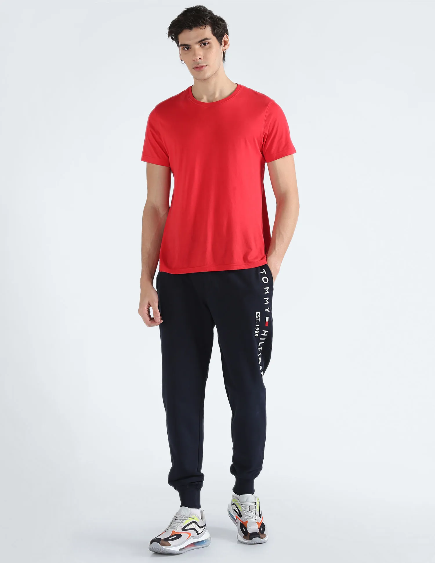 Tommy Hilfiger Embroidered Logo Transitional Cotton Joggers