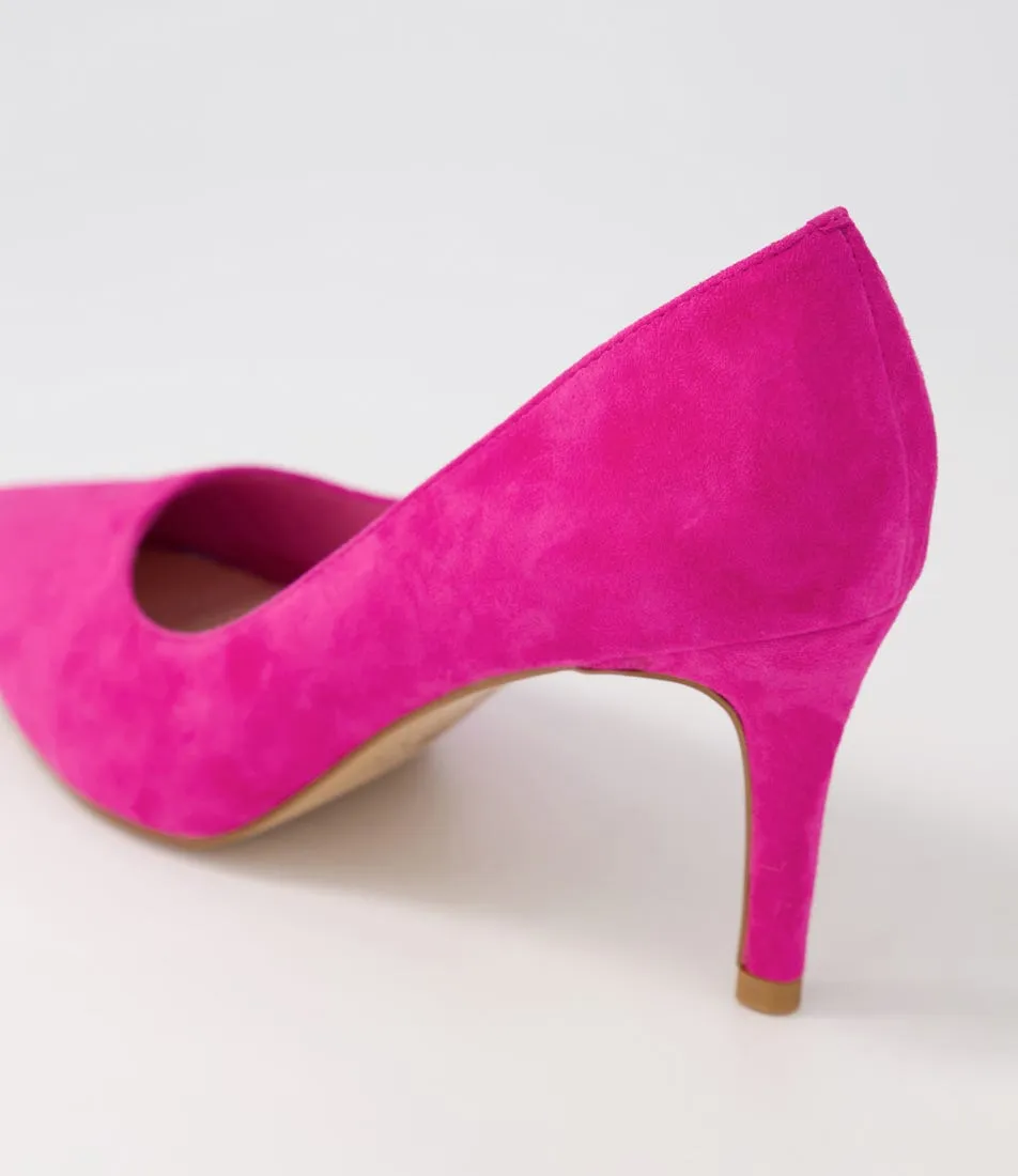 TOP END Barrios New Fuchsia Suede Pump Heels