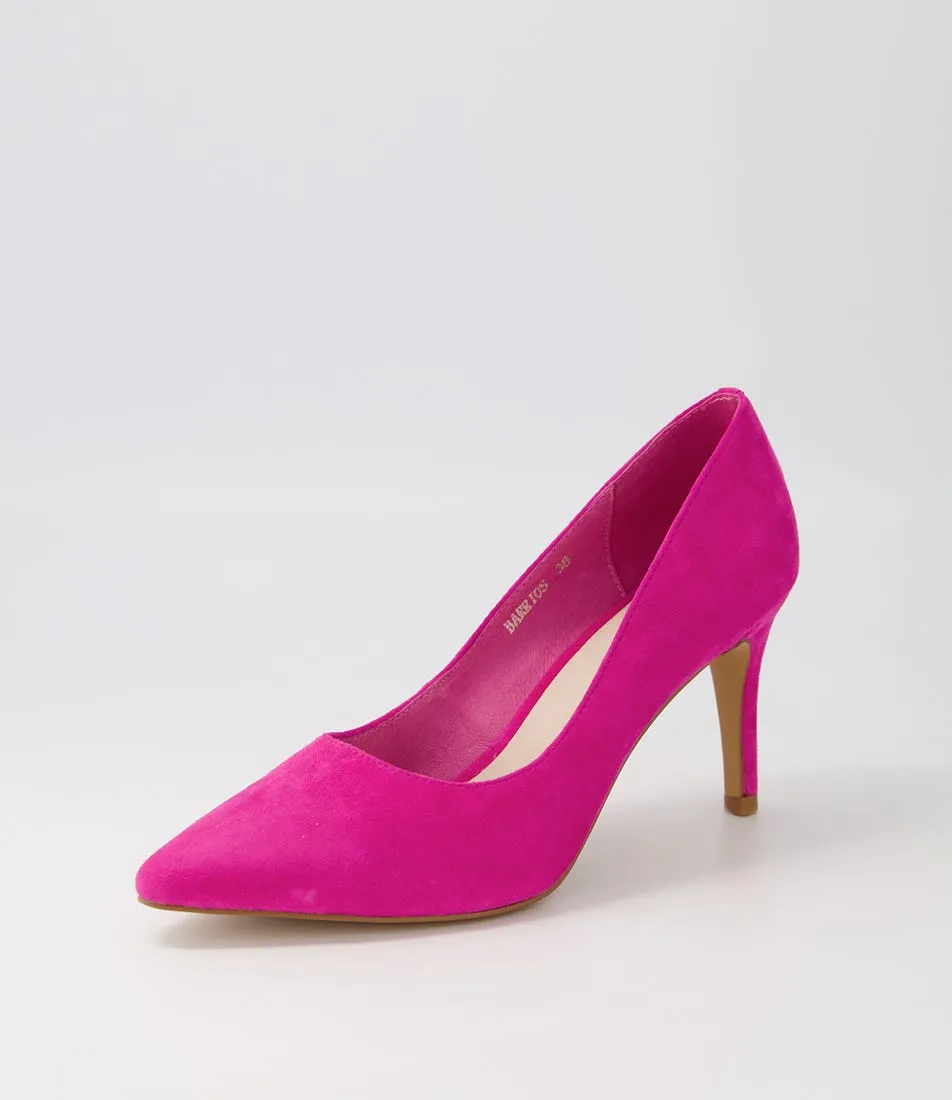 TOP END Barrios New Fuchsia Suede Pump Heels