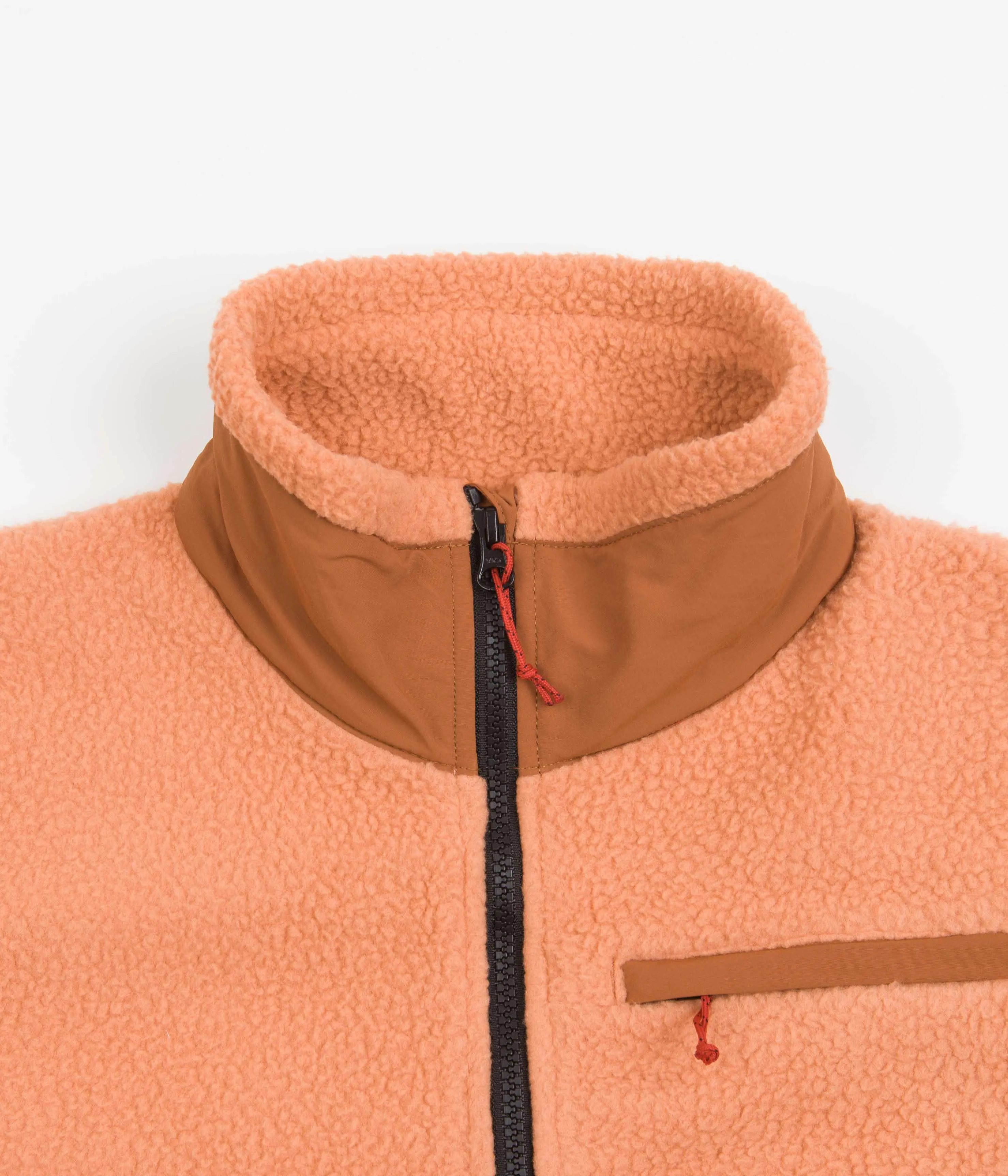 Topo Designs Women's Mountain Pullover Fleece - Rust / Brick