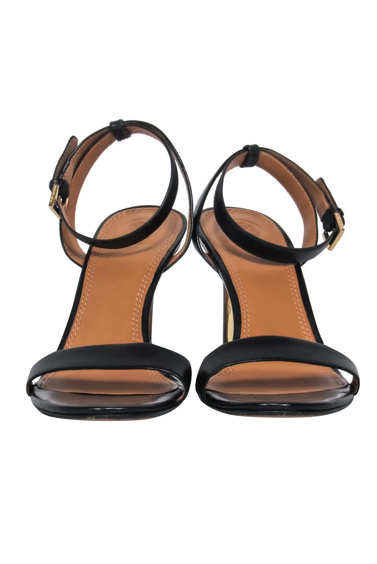 Tory Burch - Black Leather Strappy Heels Sz 9