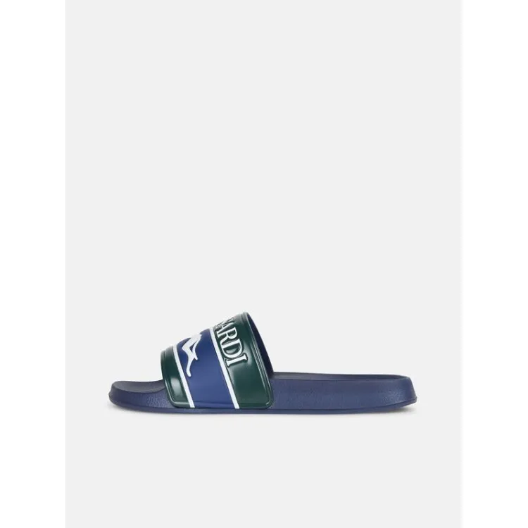 Trussardi 77A00401 SLIDE TRU Ciabatta Uomo a Fascia Blu