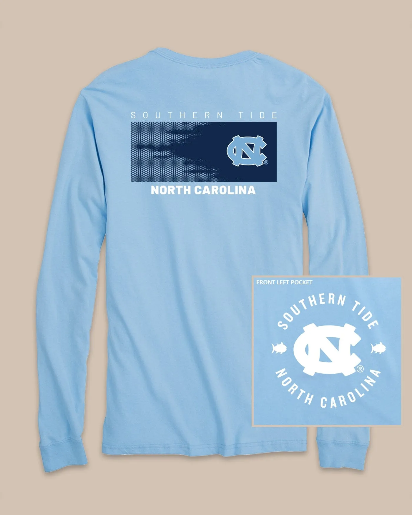 UNC Tar Heels Gameday Hexagon Gradient T-Shirt