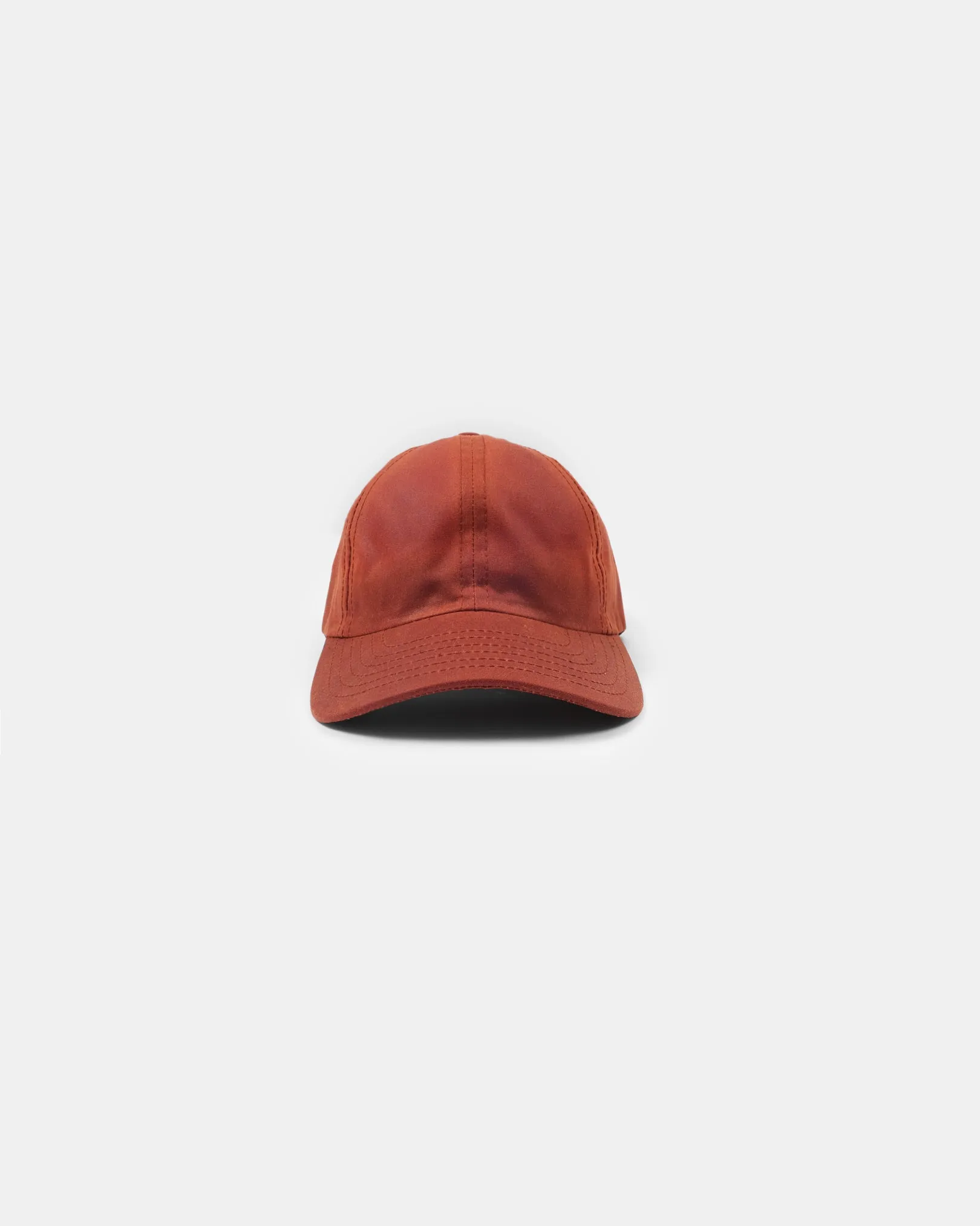 Unstructured Baseball Hat - Brick Red Waxed Canvas