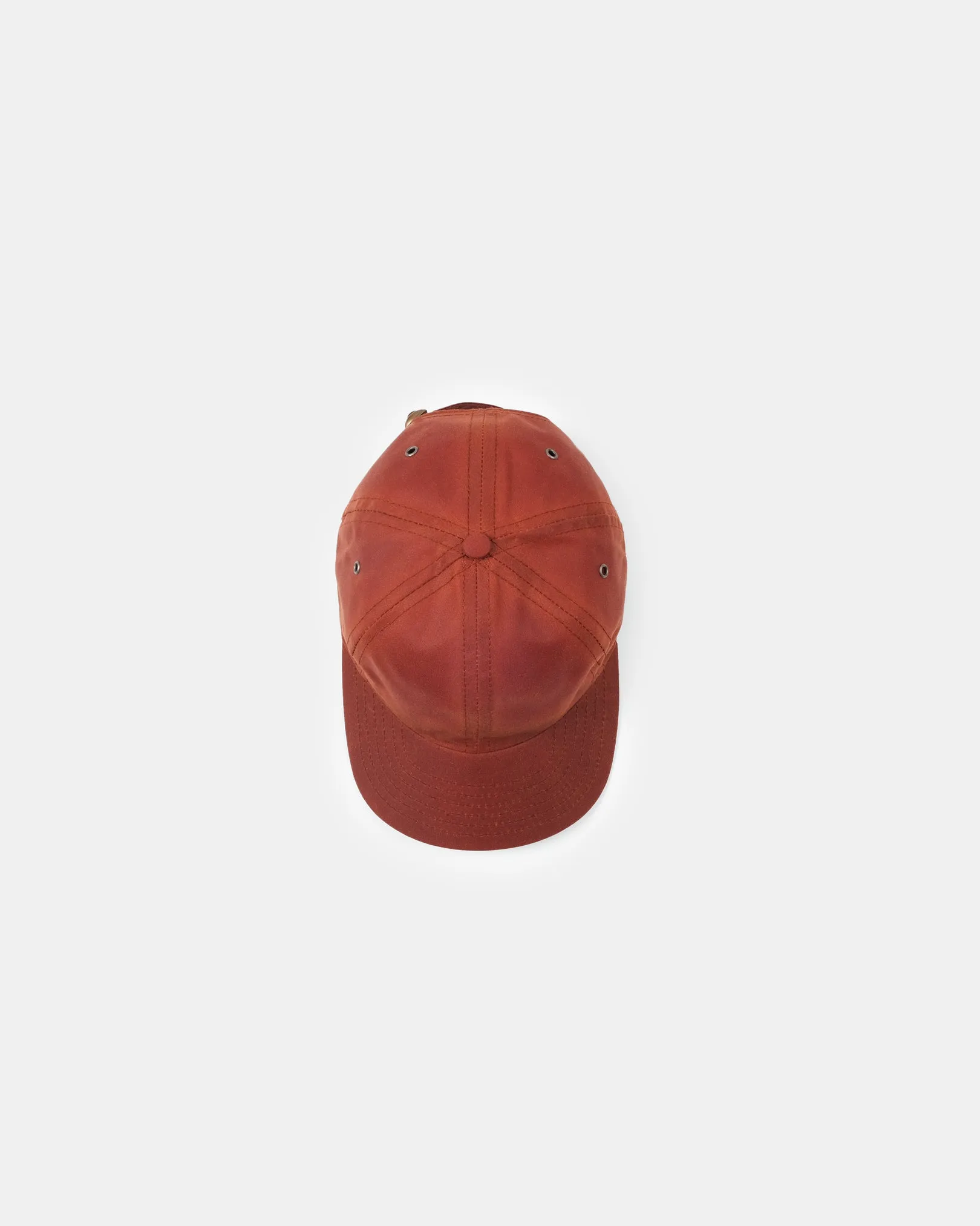 Unstructured Baseball Hat - Brick Red Waxed Canvas