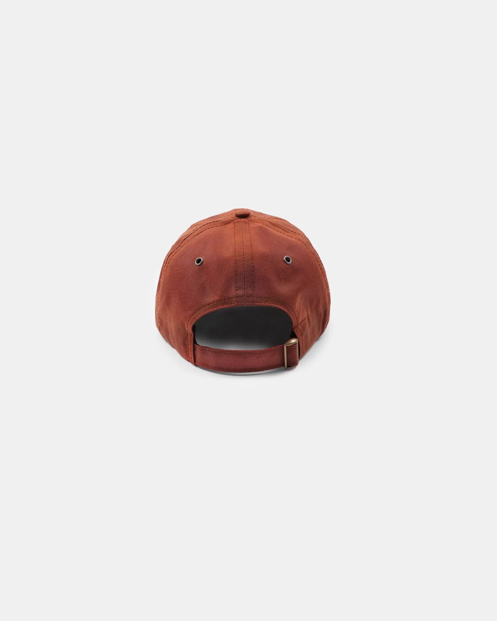 Unstructured Baseball Hat - Brick Red Waxed Canvas