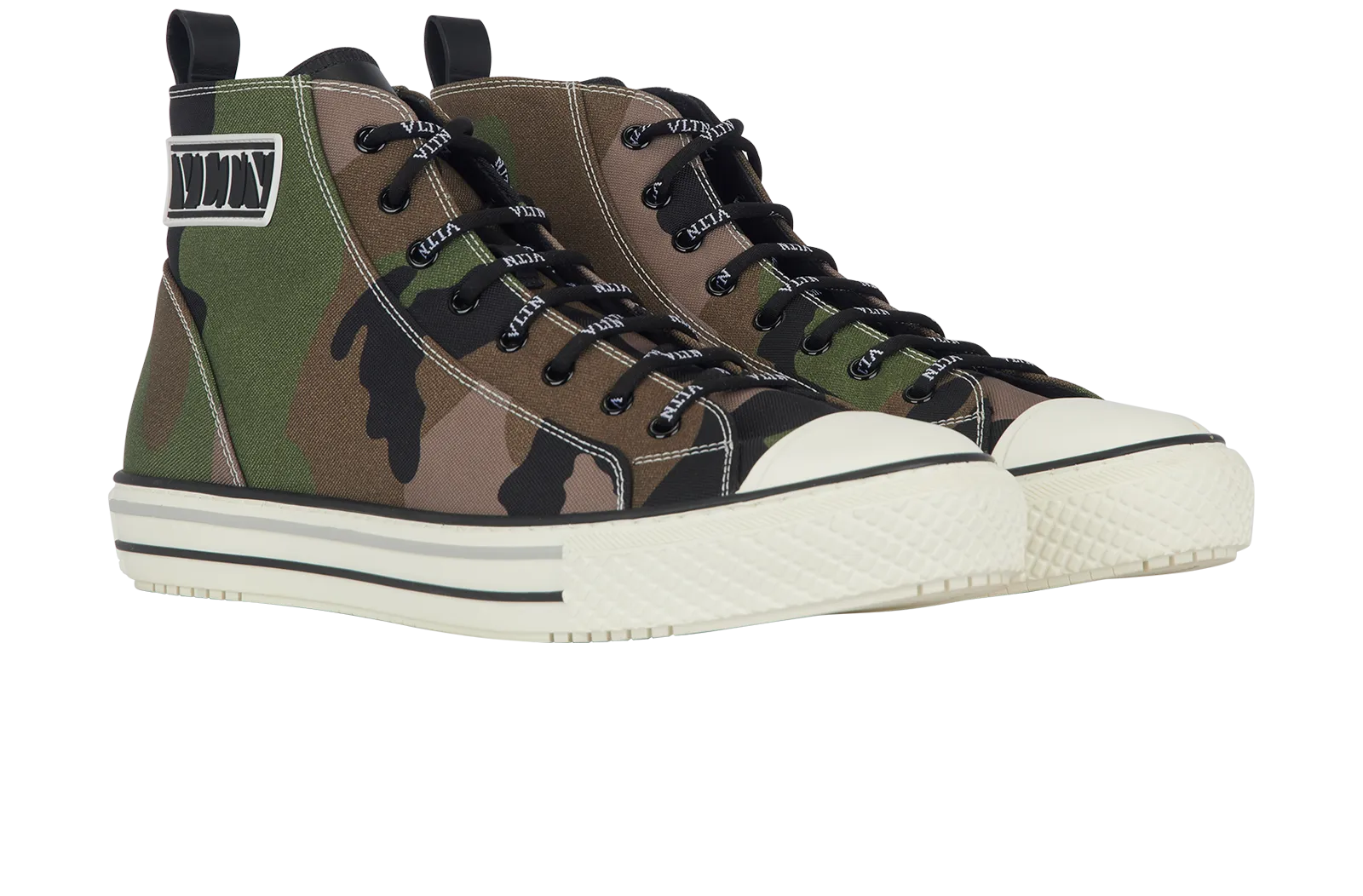 Valentino Camouflage High Top Trainers