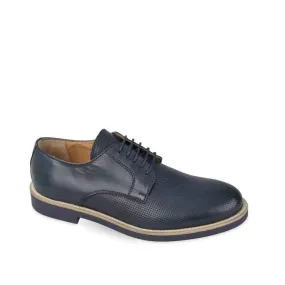 Valleverde 28922 Men's Leather Blue Lace-up Derby Shoes