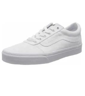 VANS Womens Ward Checkerboard Trainers White/White