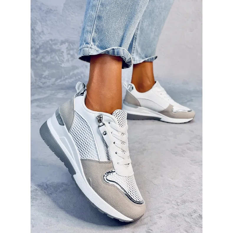 Vargas Blanco wedge sneakers white