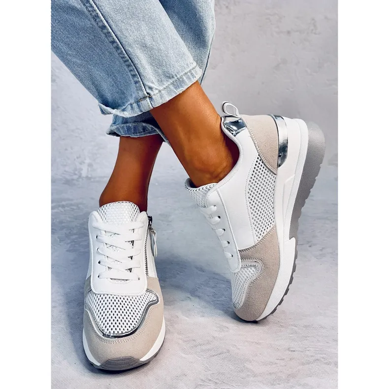 Vargas Blanco wedge sneakers white