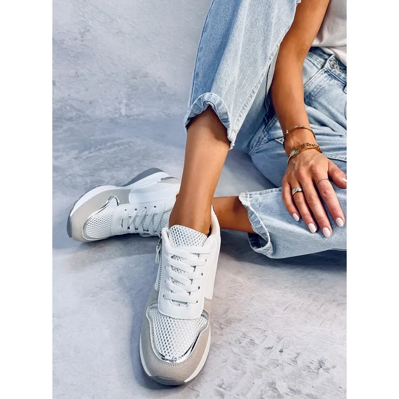 Vargas Blanco wedge sneakers white