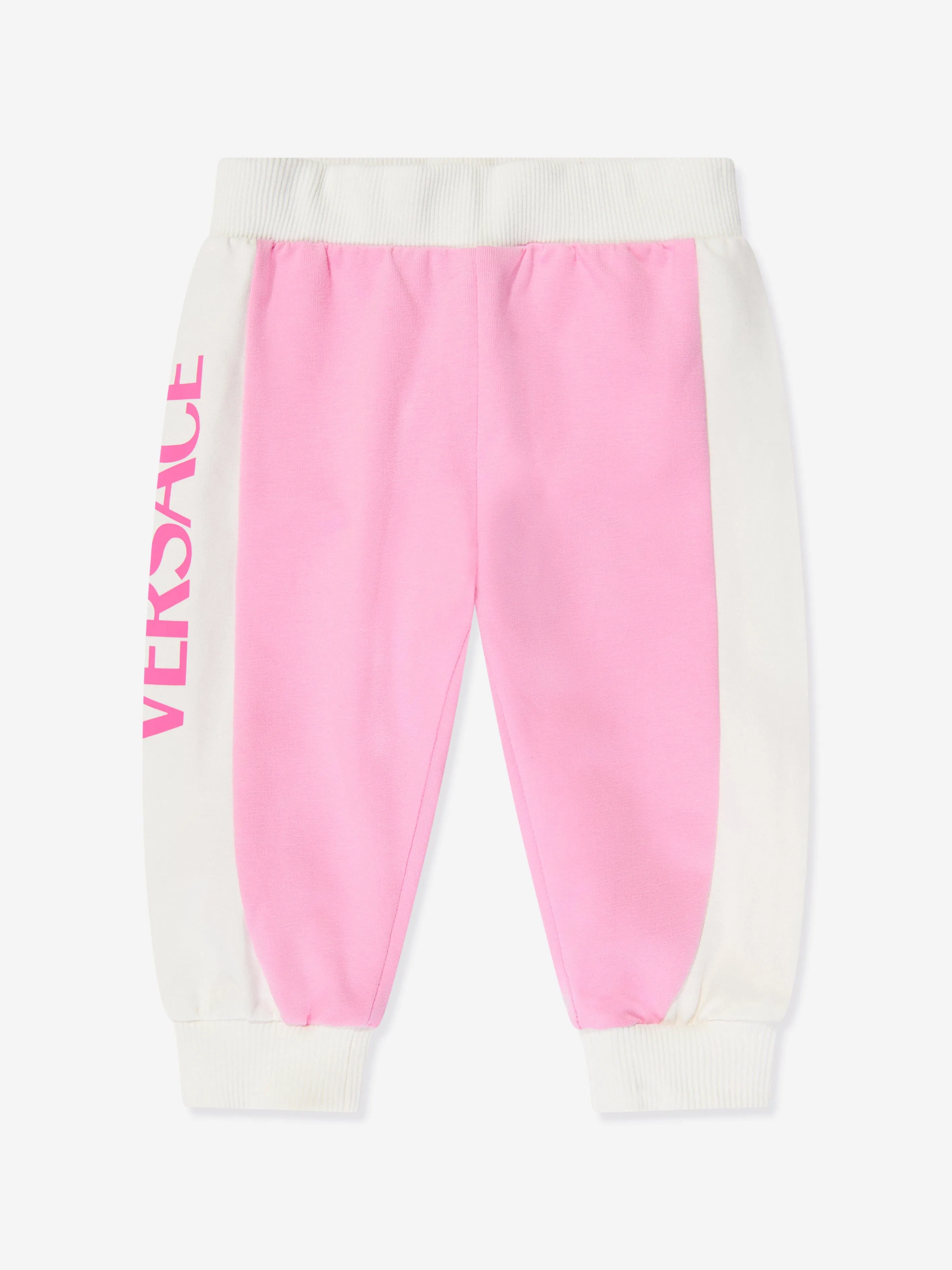 Versace Baby Girls Logo Joggers in Pink