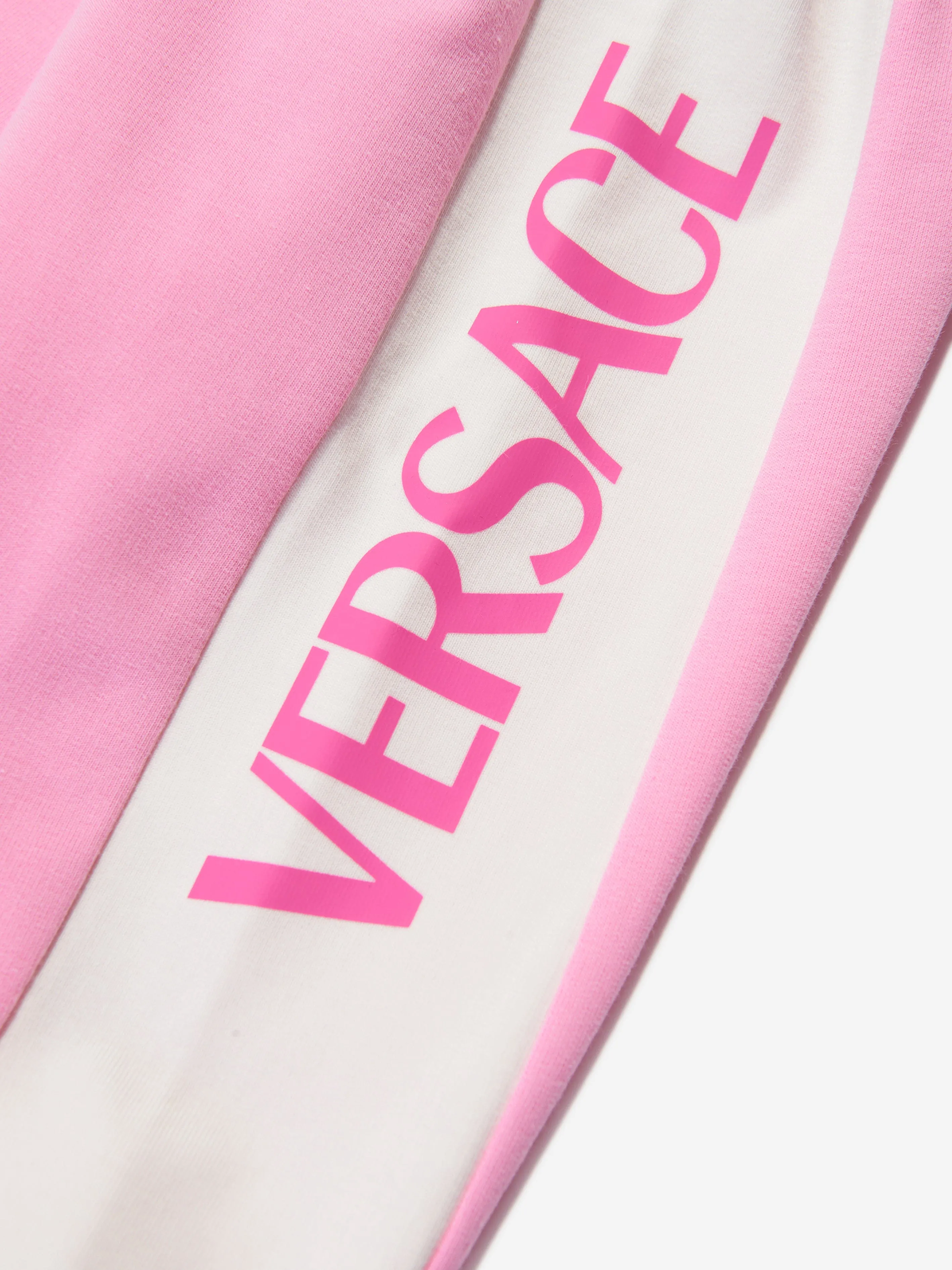 Versace Baby Girls Logo Joggers in Pink