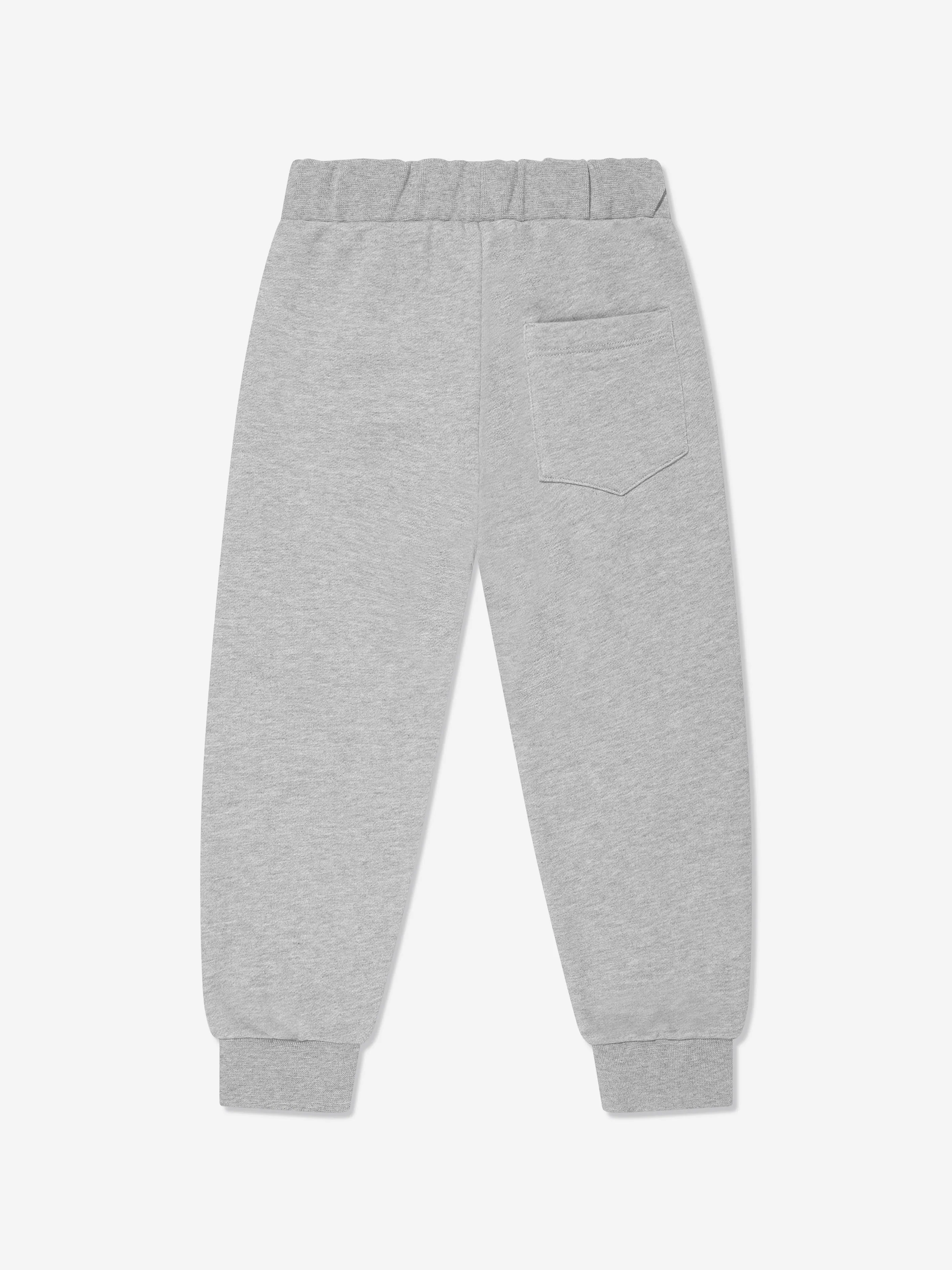 Versace Boys Greca Print Joggers in Grey