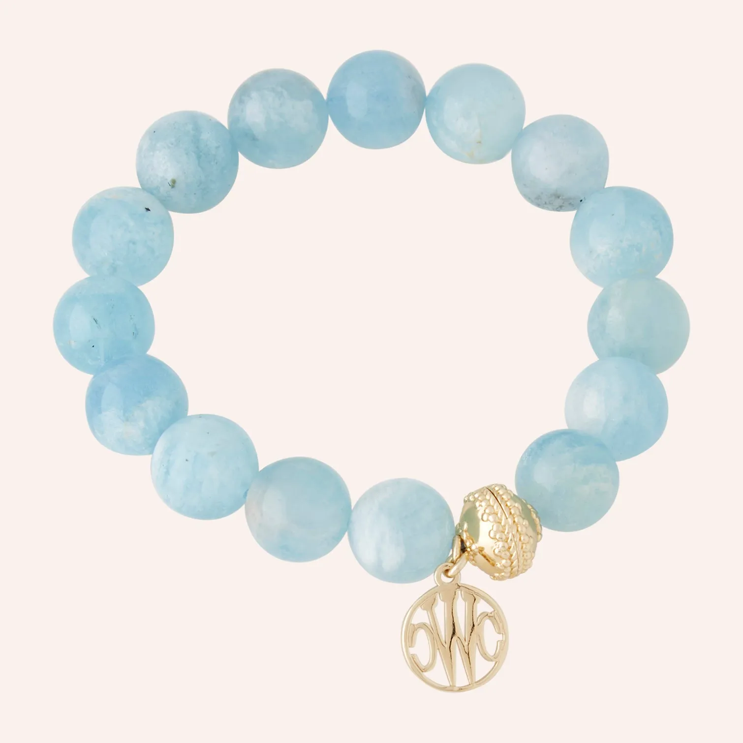 Victoire Aquamarine Bracelet - 13mm Stretch