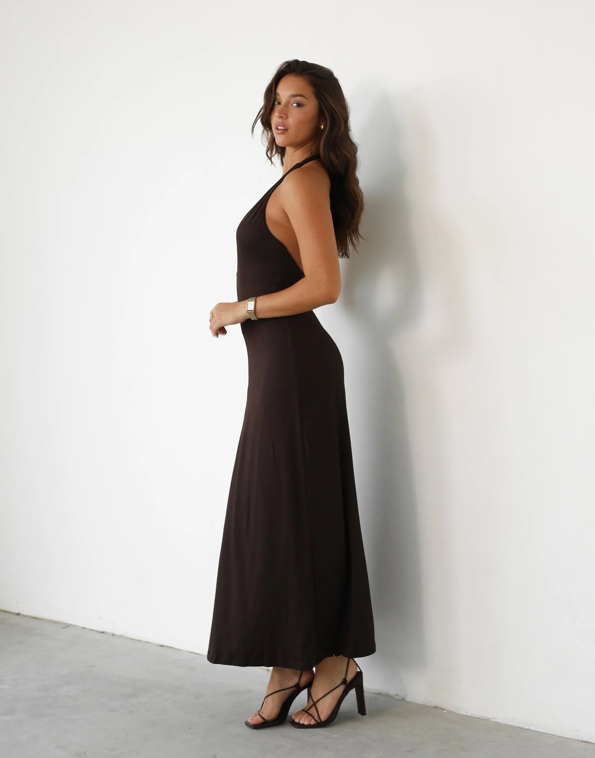 Maxi Dress in Chocolate