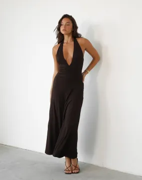 Maxi Dress in Chocolate