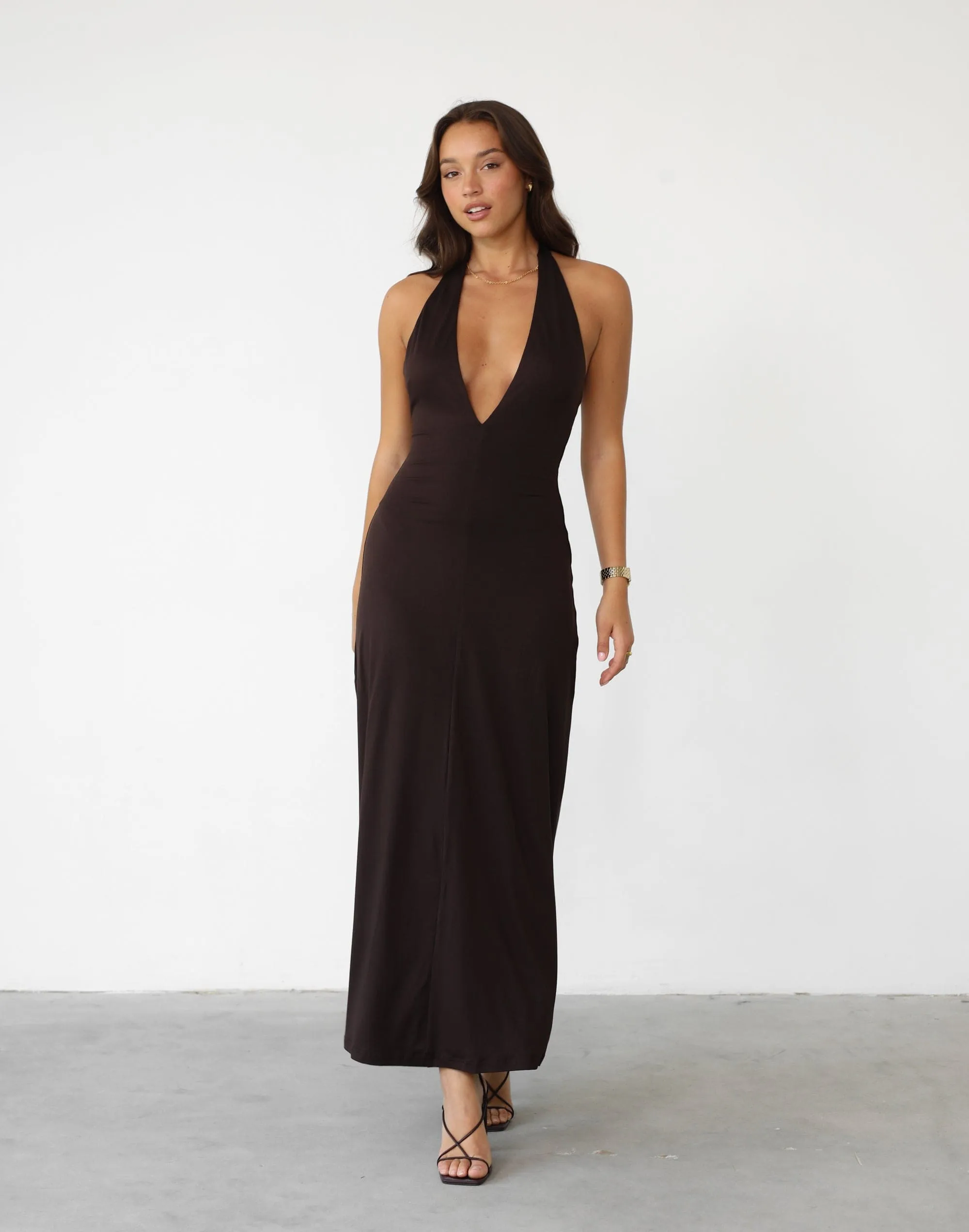 Maxi Dress in Chocolate