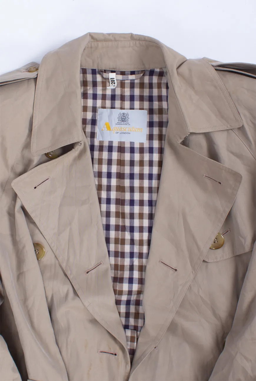 Vintage Clothing Shop Vintage Aquascutum Trench Coat