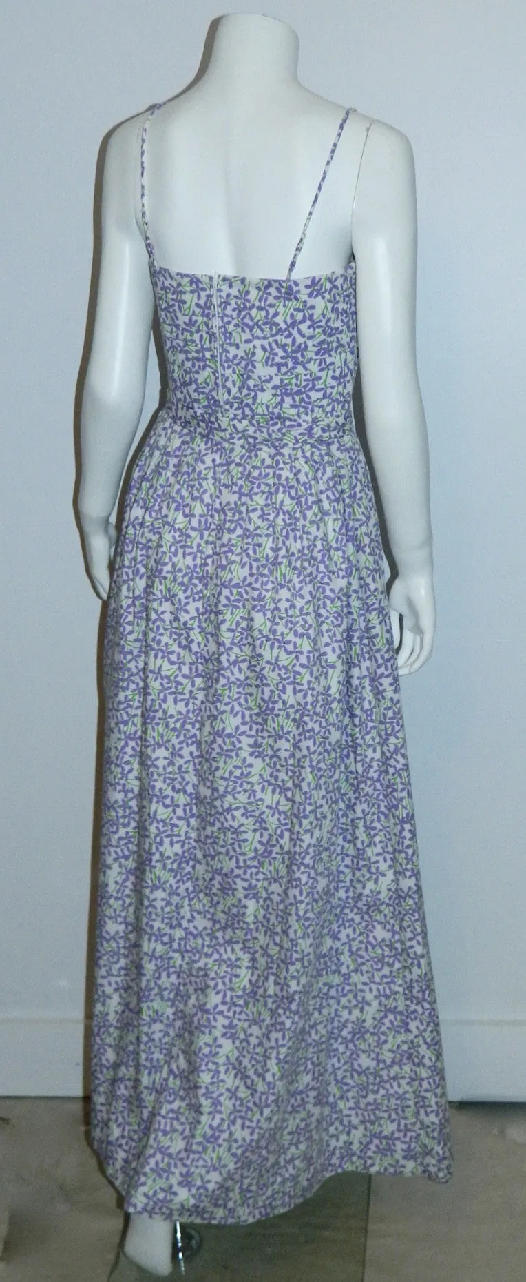 vintage Lilly Pulitzer dress 1970s purple floral gown maxi sundress XS - S