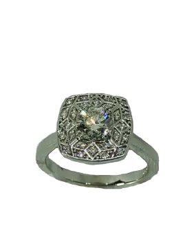 Diamond Ring with Vintage Style