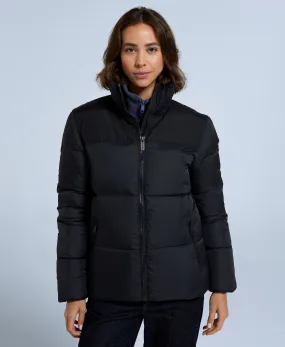 Voltage Womens Padded Coat - Jet Black