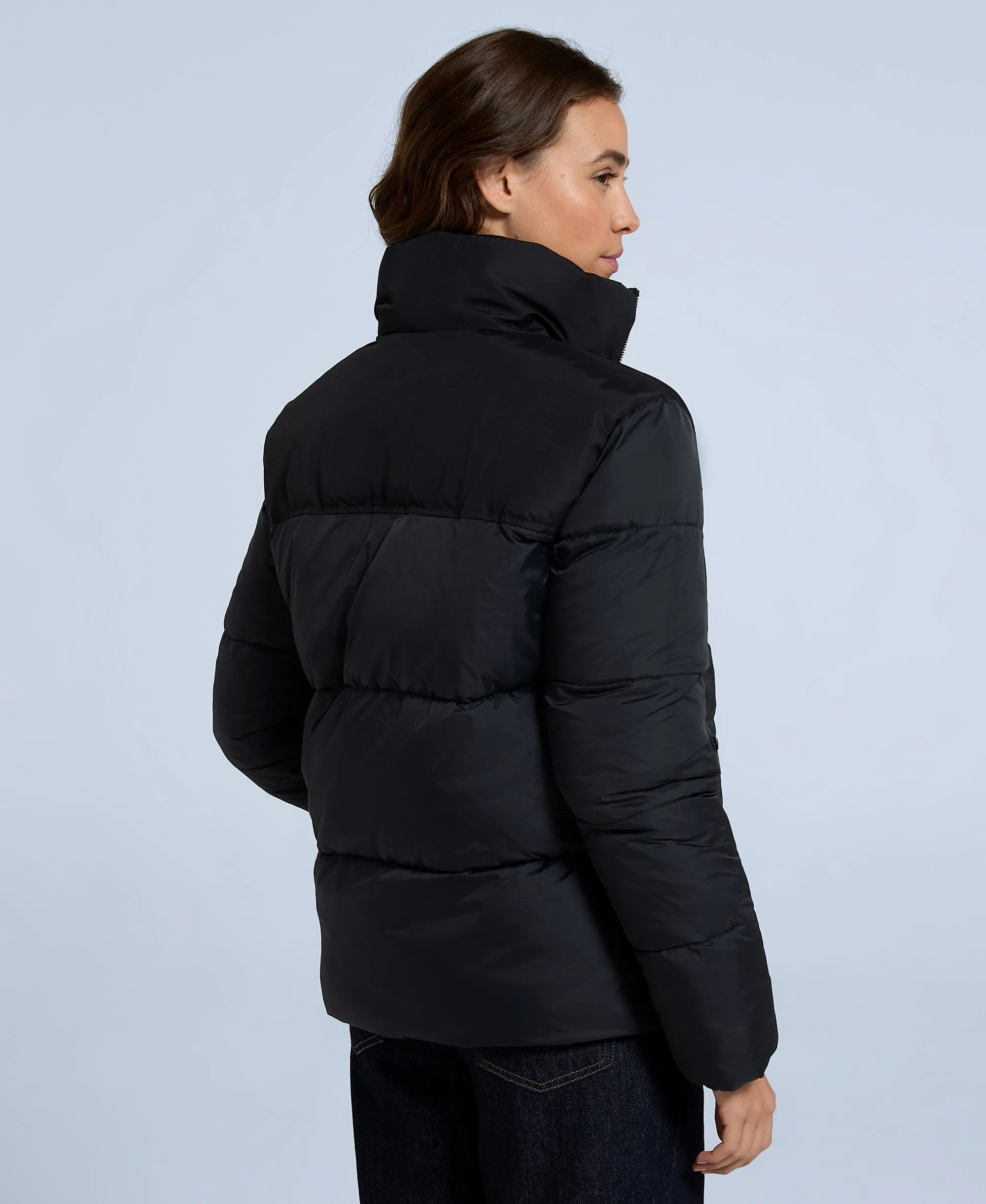 Voltage Womens Padded Coat - Jet Black