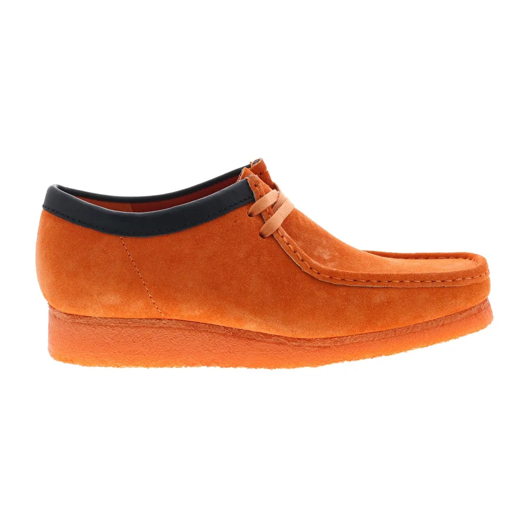 Wallabee 26163072 Orange Suede Oxfords & Lace Ups for Men by Clarks