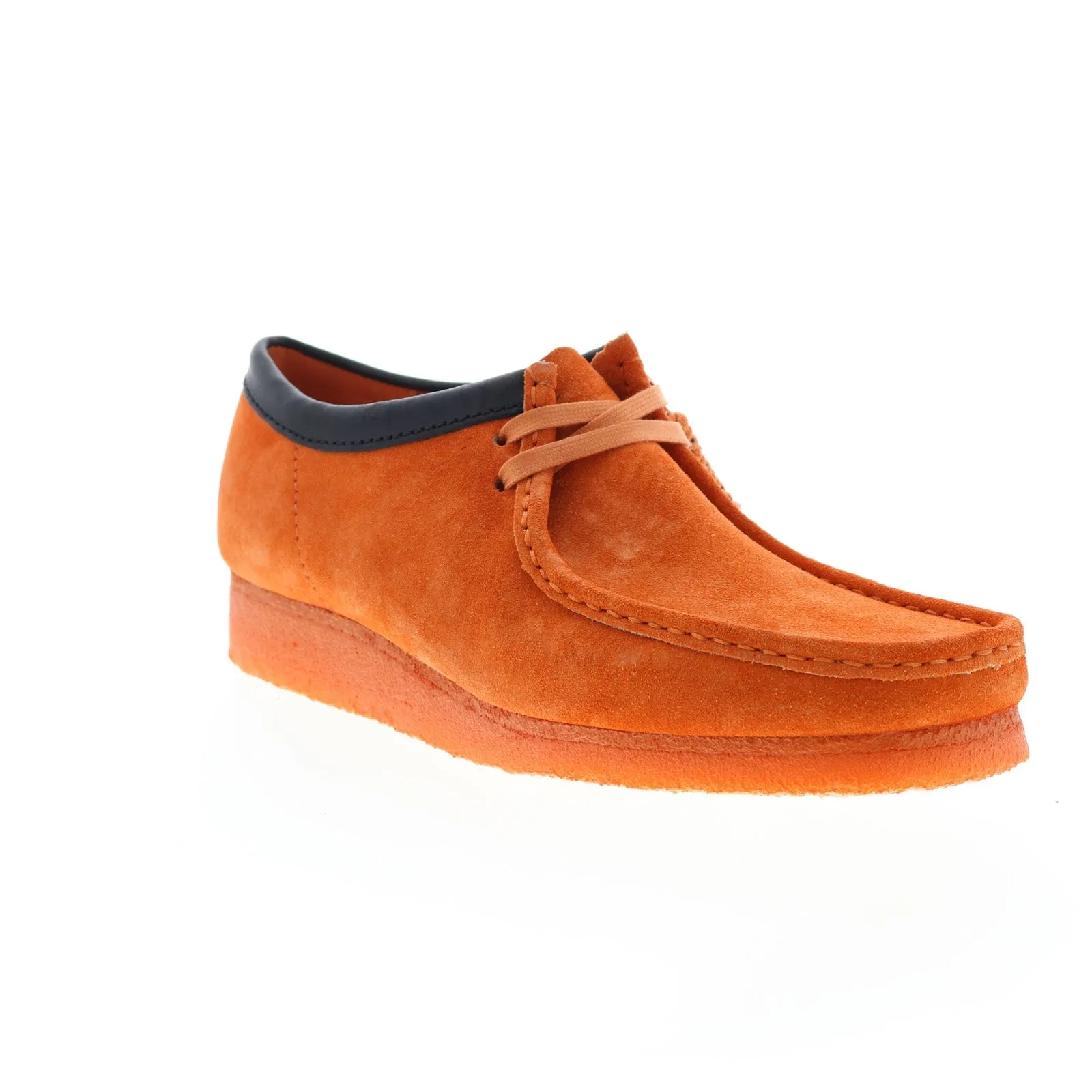 Wallabee 26163072 Orange Suede Oxfords & Lace Ups for Men by Clarks