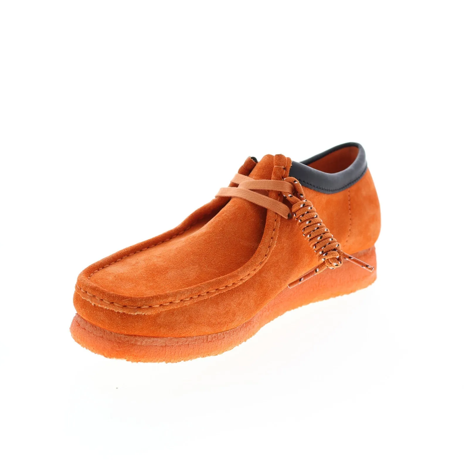 Wallabee 26163072 Orange Suede Oxfords & Lace Ups for Men by Clarks