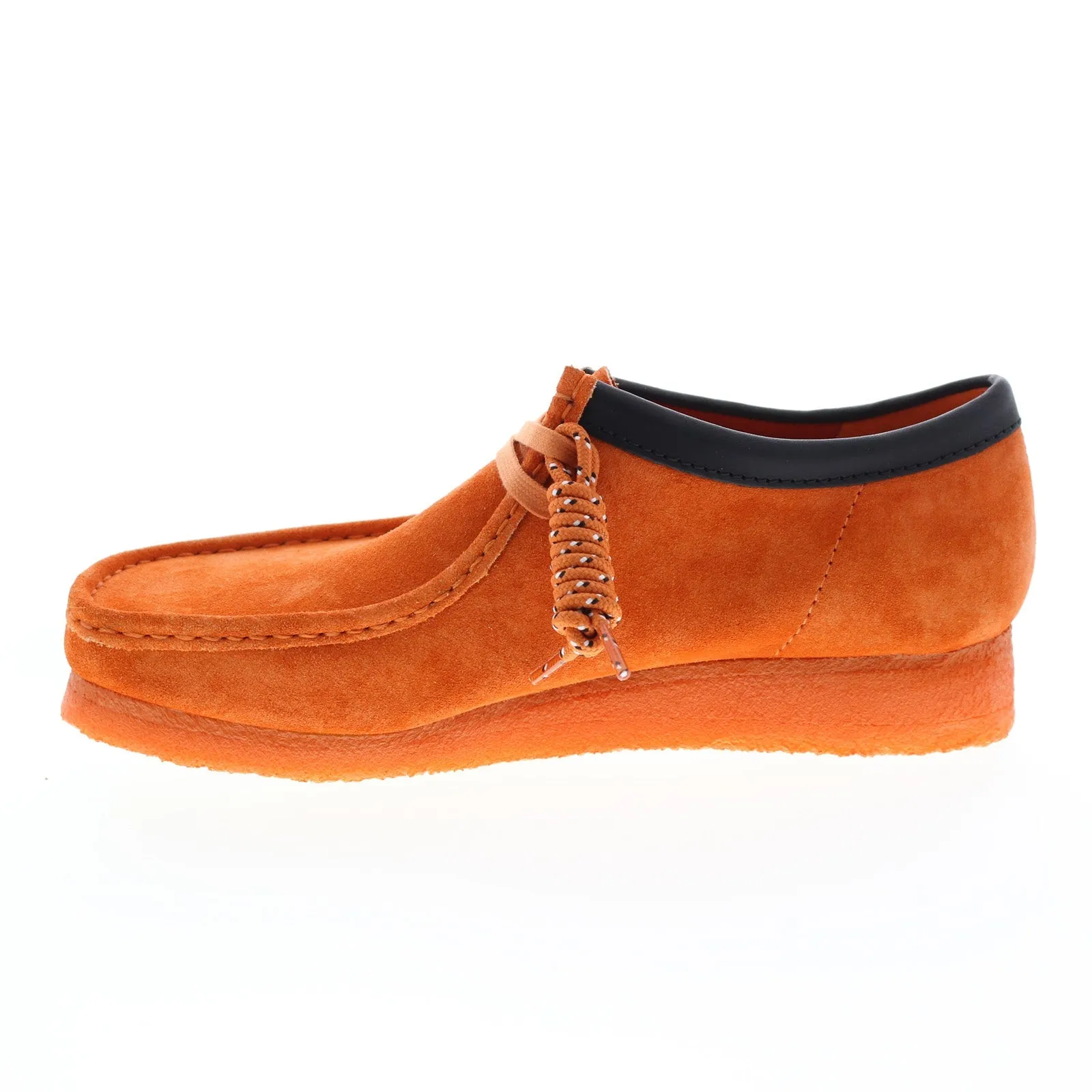 Wallabee 26163072 Orange Suede Oxfords & Lace Ups for Men by Clarks