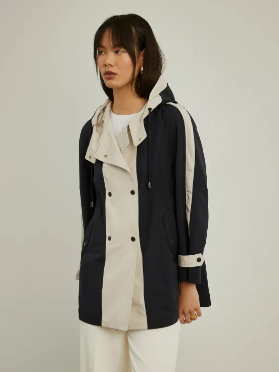 Hooded Parka with Water-Resistant Finish